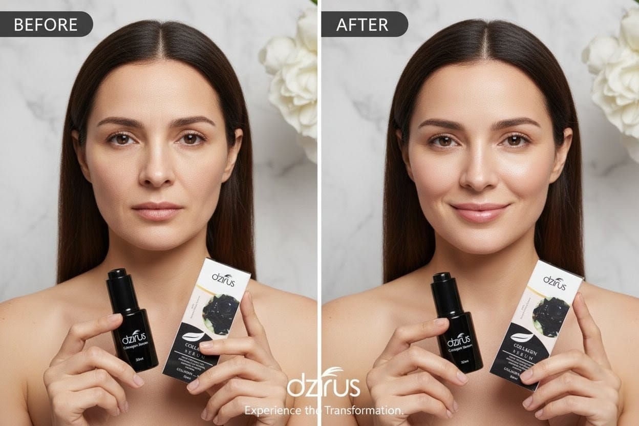Dzírus Collagen Serum 5% – Reduces Wrinkles & Photo Damage | 30ml