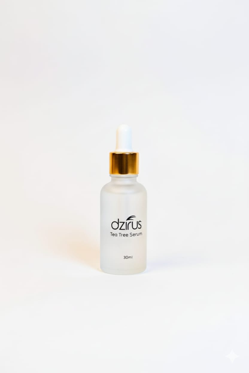 Dzírus Tea Tree Serum 1.5% – Acne & Pore Care with Zinnia Elegans Extract | 30ml
