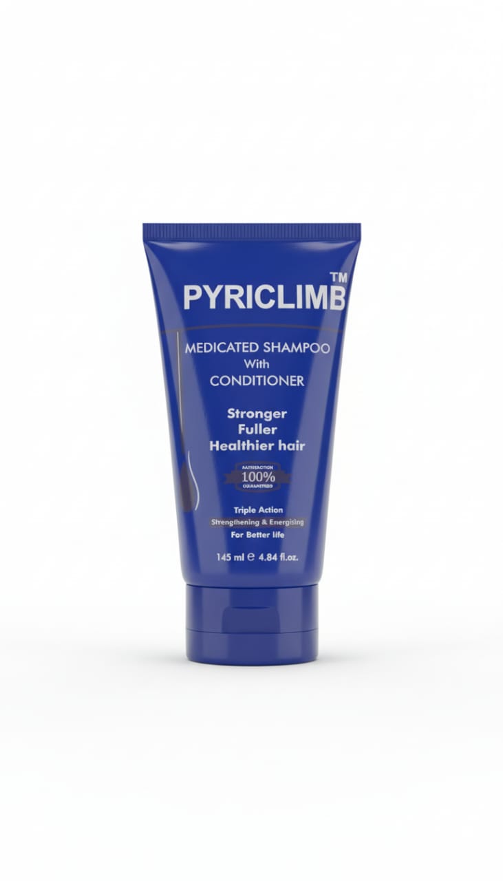 Pyriclimb Medicated Shampoo with Conditioner โ Fights Dandruff, Soothes Scalp & Strengthens Hair