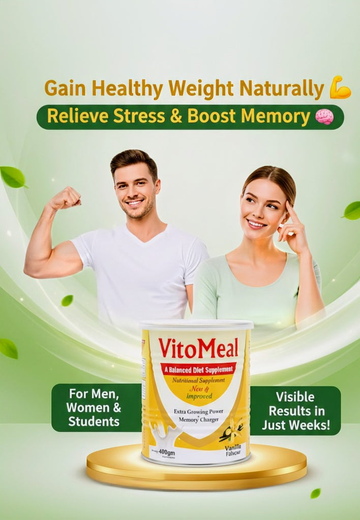 Vitomeal – The Ultimate Weight Gain & Stress Relief Supplement in Pakistan