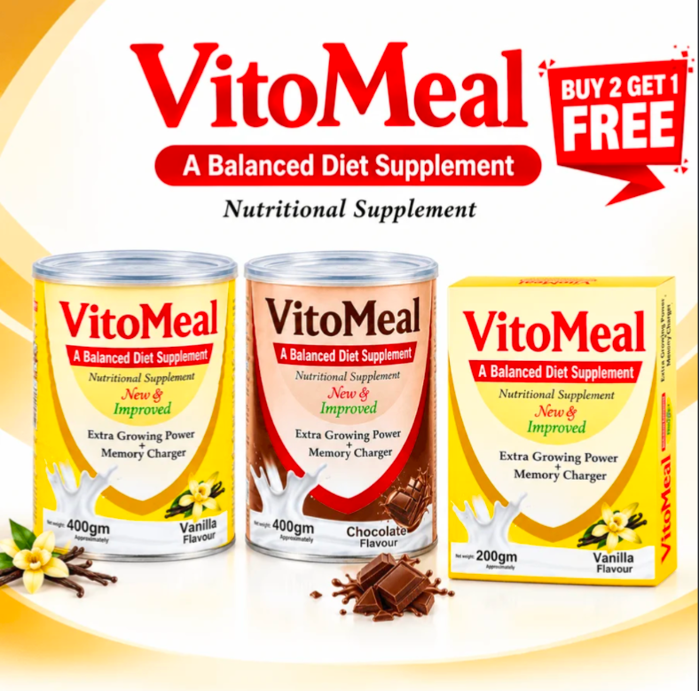 Vitomeal Weight Gain Powder Buy 2 Get 1 Free