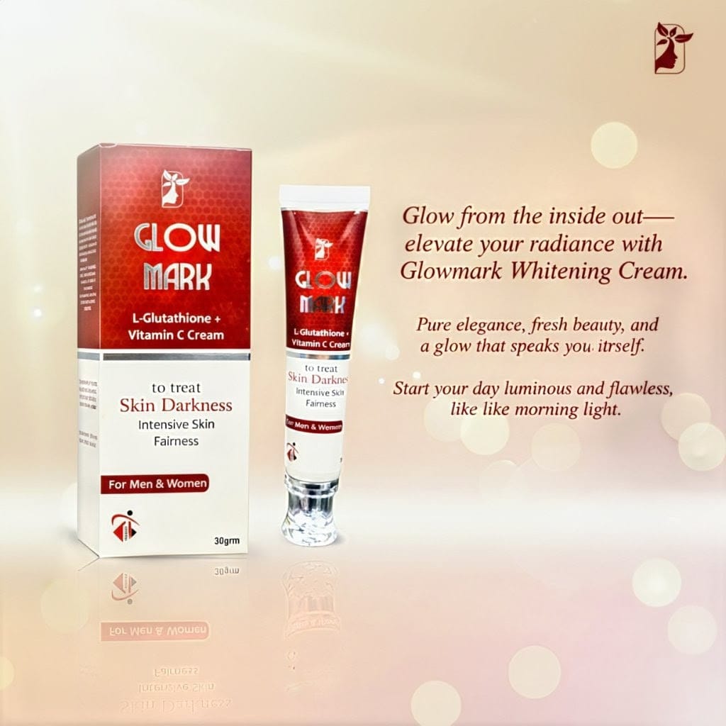 Glowmark whitening cream, with L glutathione and vitamin C.
