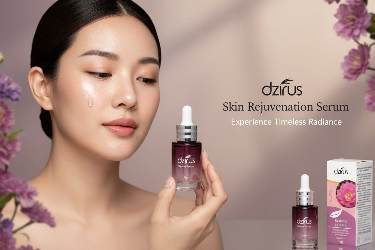 Skin Rejuvenation Serum with Cosmos Flower & Willow Bark – Brightens & Hydrates