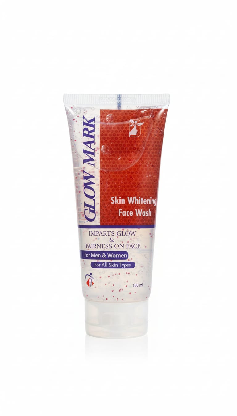 Glow Mark Face Wash brightens skin with Kojic Acid, Alpha Arbutin & Niacinamide. Gently cleanses, reduces dullness & promotes a radiant, even skin tone.