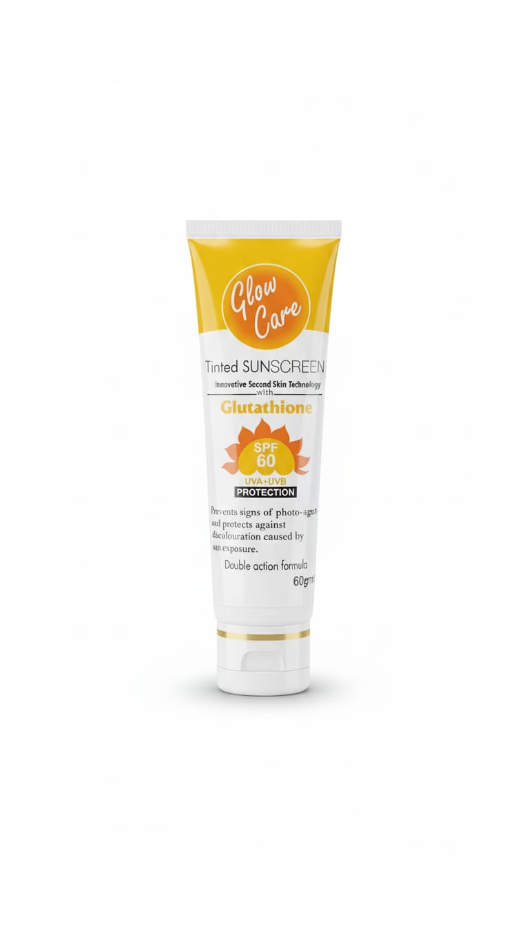 Glow Care Tinted Sunscreen – Broad Spectrum SPF with Glutathione
