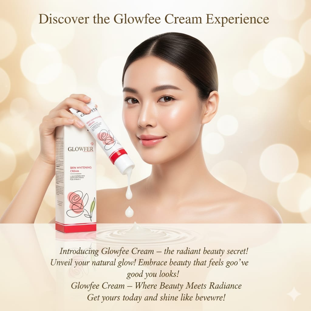 Glowfer Skin Whitening Cream – Glutathione, Vitamin C & Grape Seed | Brightening & Anti-Aging