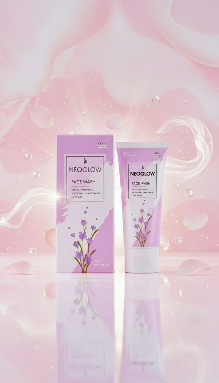 NEOGLOW Face Wash 100ml - Halal Organic Deep Cleansing Formula for Glowing Skin