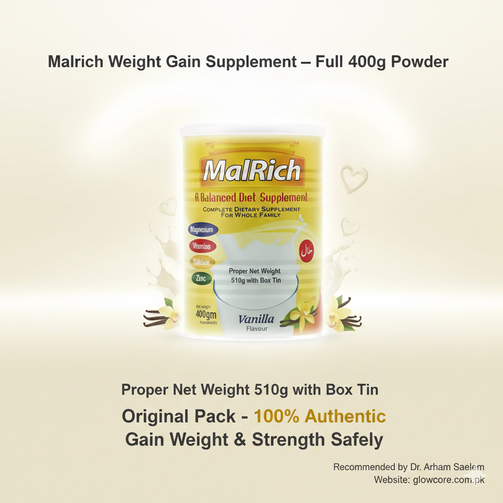 MalRich – Milk-Based Energy Supplement for Weight Gain, Strength & Wellness