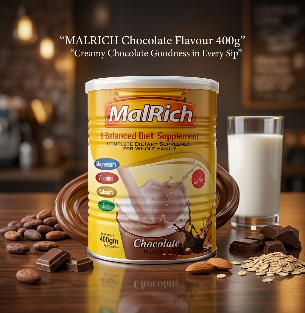 MalRich – Milk-Based Energy Supplement for Weight Gain, Strength & Wellness