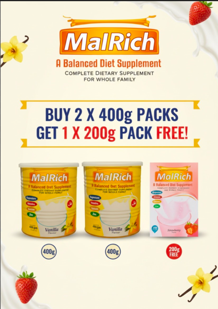 MalRich Powder  Balanced Diet (Buy 2 Get 1 Free)