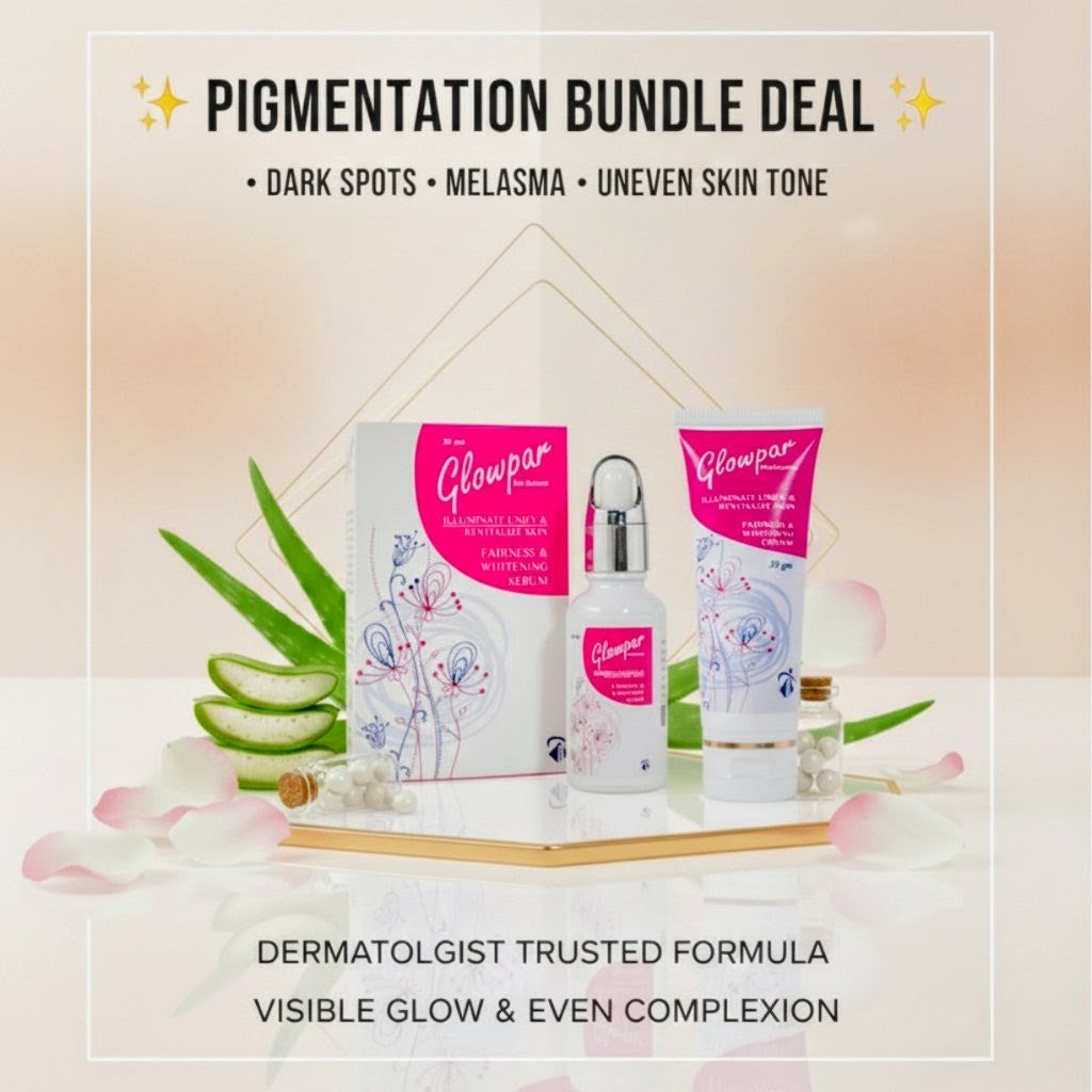 Glowpar meslama cream and Serum pigmentation bundle