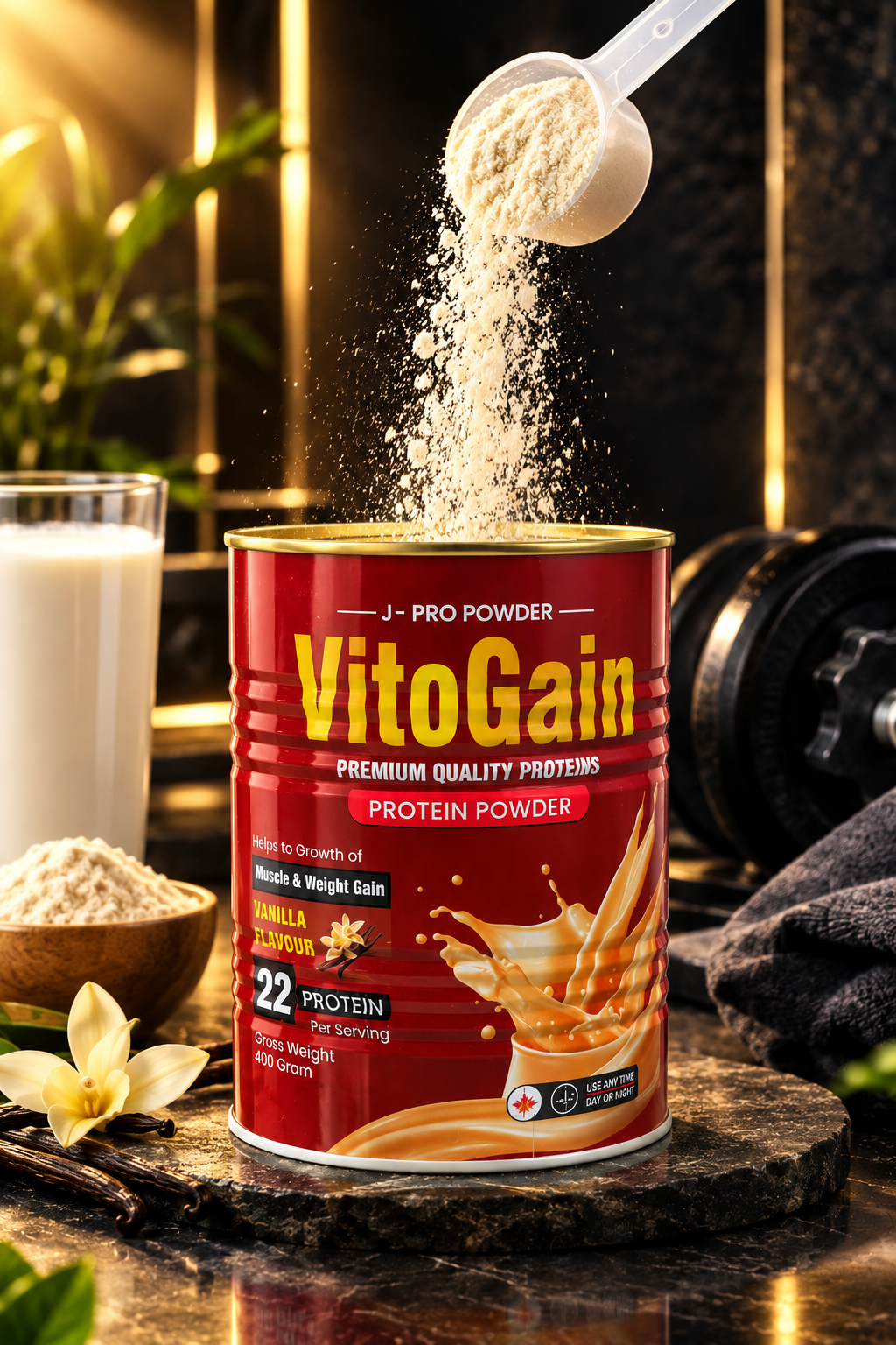 Vito Gain Premium Protein Powder 400g | Advanced Weight Gain Supplement Pakistan