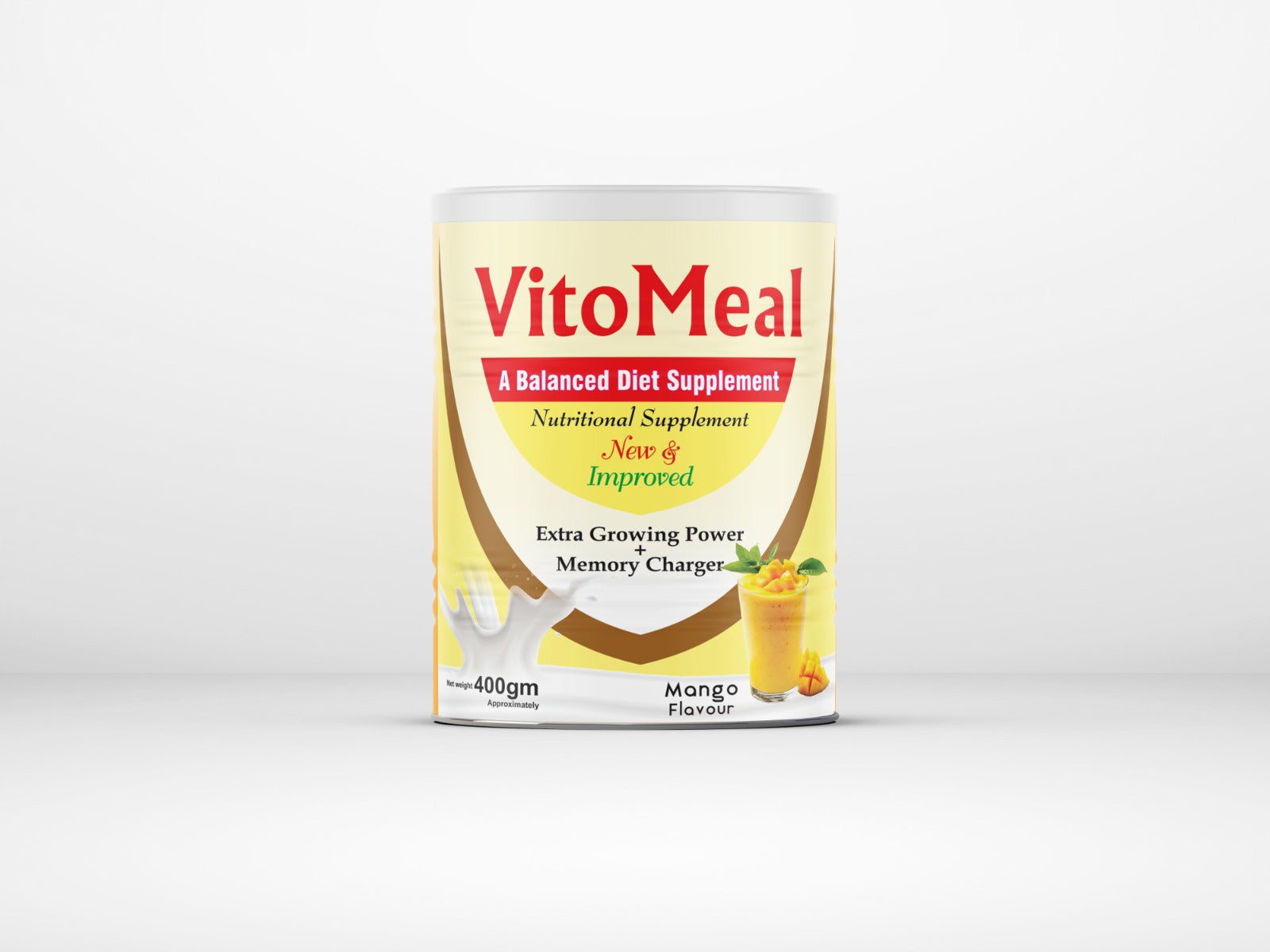 Vitomeal Weight Gain Supplement – 3 Delicious Flavors (Vanilla, Chocolate & Mango) | Healthy Nutrition & Energy Formula