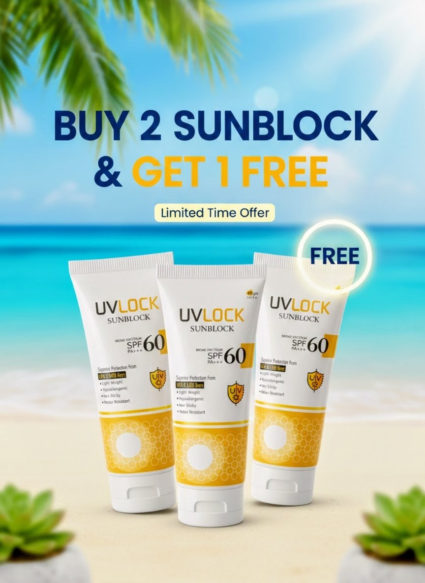 UV Lock sunblock buy 2 get 1 free